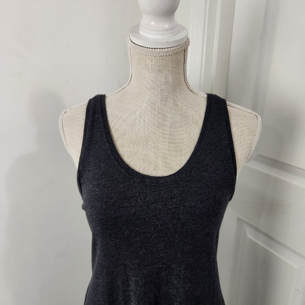 Free Fly Dress Womens S Gray Maxi Jersey Knit Slit Athleisure Travel Vacation - Picture 2 of 12